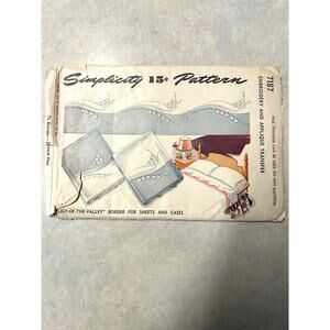 Vintage 1946‎ Simplicity Pattern #7187 Embroidery and Applique Transfers